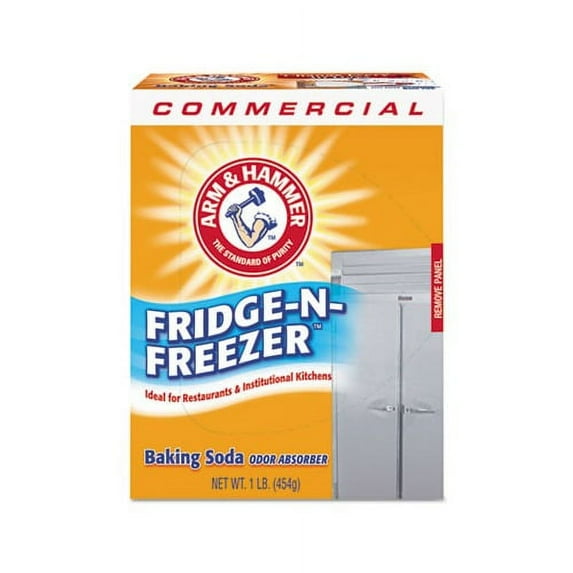 Fridge-N-Freezer Pack Baking Soda Unscented, Powder, 16 oz, 12/Carton
