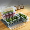 thumbnail image 1 of Fridge Organizer Bins Large Food Storage Container for Kitchen, Fridge, Freezer (S:28*12*6.7cm), 1 of 8