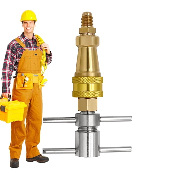 Fridge Quick Connector Pressure Washer, 1/4 Inch Quick Connect Coupling Plug, Multi-Purpose Refrigerator Adapter for AC Accessories and Home Appliance Maintenance