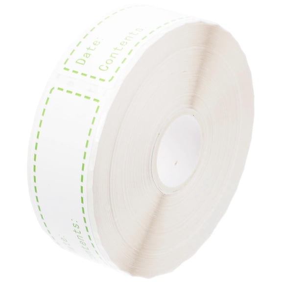 Fridge Stickers Food Marker Condiment Jar Label Fridge Reminder Strong Stickiness Green 9.2X9.2X3CM 500Pcs