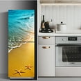 thumbnail image 1 of Fridge Stickers Refrigerator Cover Door Landscape Plant Sea Vinyl Self Adhesive Kitchen Furniture Decor Wrap Freezer Sticker DIY, 1 of 5
