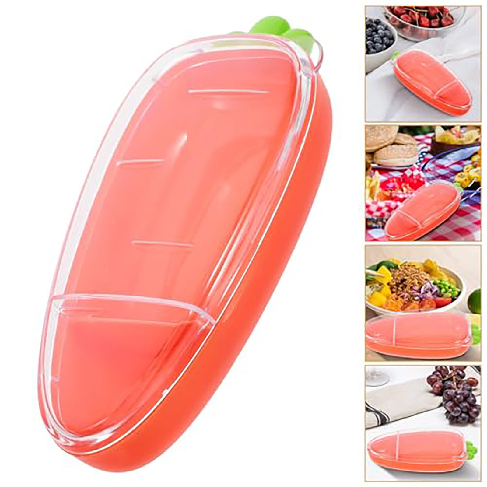 Fridge Storage Solution Sealed Vegetable & Fruit With Dividers For