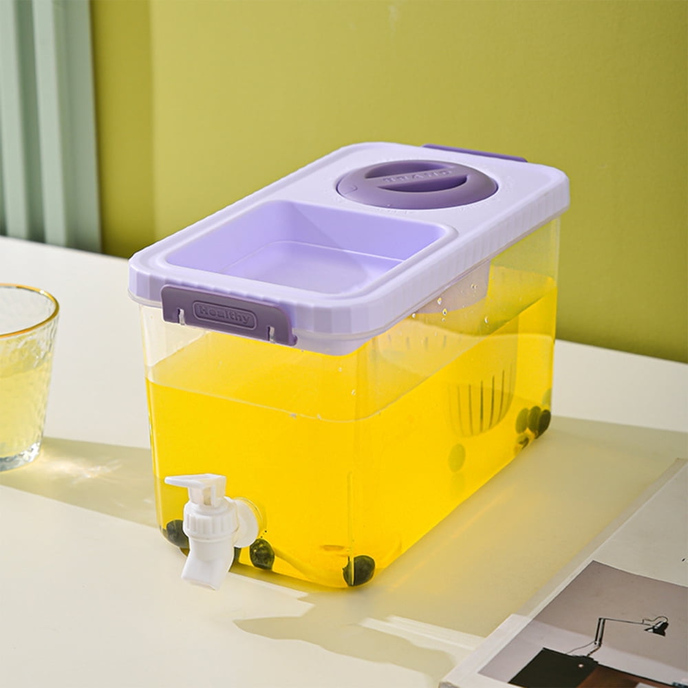 Fridge Water Cold Drink Dispenser Removable Plastic Juice Dispenser