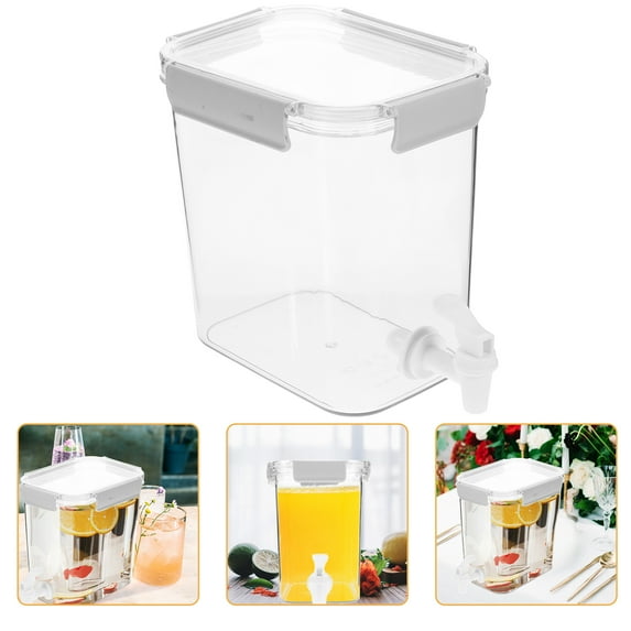 Fridge Water Jug with Faucet Refrigerator Drinks Dispenser Coffee Milk Beverage Cold Water Jug