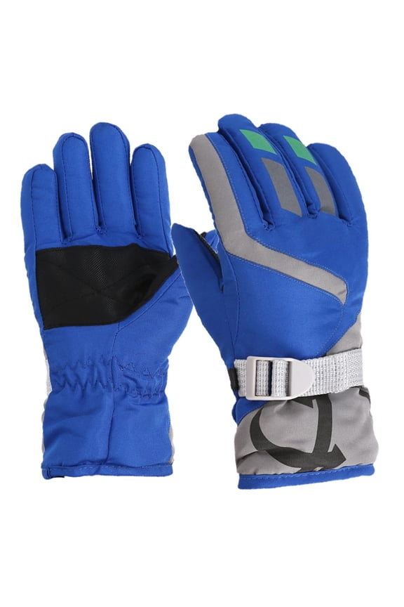 10-15 Years Old Kids Winter Gloves Waterproof Snow Ski Gloves Warm Gloves Windproof for Cold Weather Girls Boys Children Blue