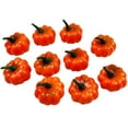 thumbnail image 1 of Fridja 10Pcs Halloween Artificial Yellow Pumpkin Harvest Small Fake Pumpkin Thanksgiving Halloween Party Decoration Halloween Decorations, 1 of 7