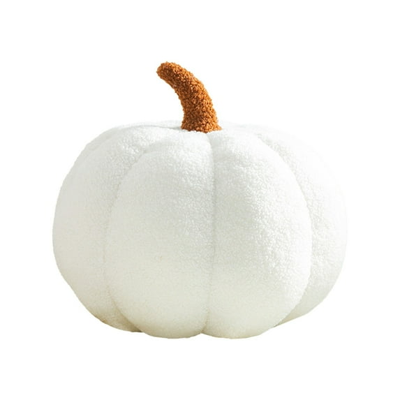 Fridja 11" Fall Pumpkin Throw Pillow Cushion Thanksgiving 3D Pumpkin Pillow Halloween Pumpkin Toy Fluffy Stuffed Pillow Plush Toy Pillow