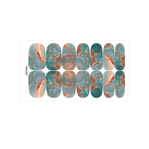 Fridja 12 Color Nails With Nail Full Stickers DIY Nail Packaging Stickers Decoration