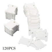 Fridja 120 Pieces Plastic Floss Bobbins for Embroidery Floss Organizer