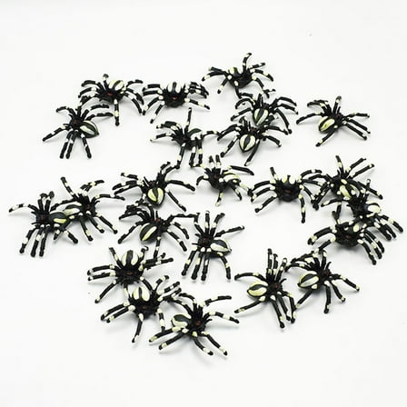 Fridja 12PCS Halloween Funny Spider Decoration Props Mini Realistic Spiders Halloween Spider Decoration Halloween Decorations