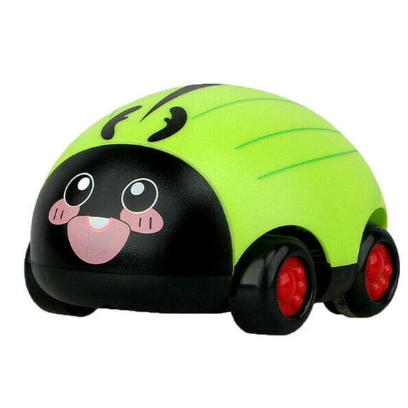 Fridja 1PCS Children's Cartoon Cute Plastic Insect Pull Back Truck Children's Toy, Green