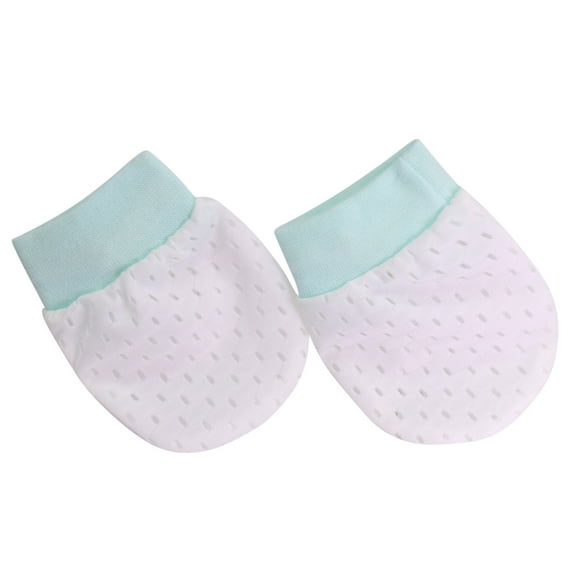 Fridja 1Pair Newborn Baby Cotton Gloves No Scratch Mittens For 0-6 Months Boys Girls