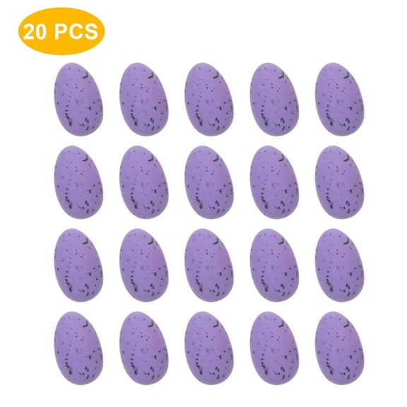 Fridja 20Pcs Simulation Colorful Plastic Easter-Eggs Bright PlasticEggs Decorations DIY