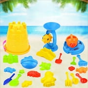 Fridja 25 Piece Beach Toy Set, Play Sandpit Toy Summer Outdoor Toy, Bucket, Shovels, Rakes, Watering Can, Molds