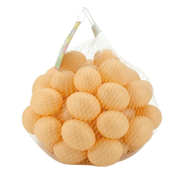 Fridja 50PCS Easter Imitation Plastic Fake Eggs DIY Toys Hand-painted Doodle Prank