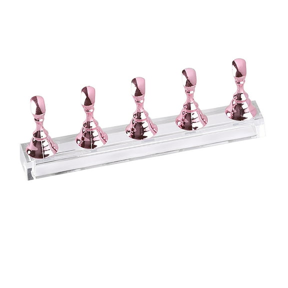 Fridja Acrylic Nail Display Stand Nail Tip Holder Magnetic Nail Practice Stand Fingernail