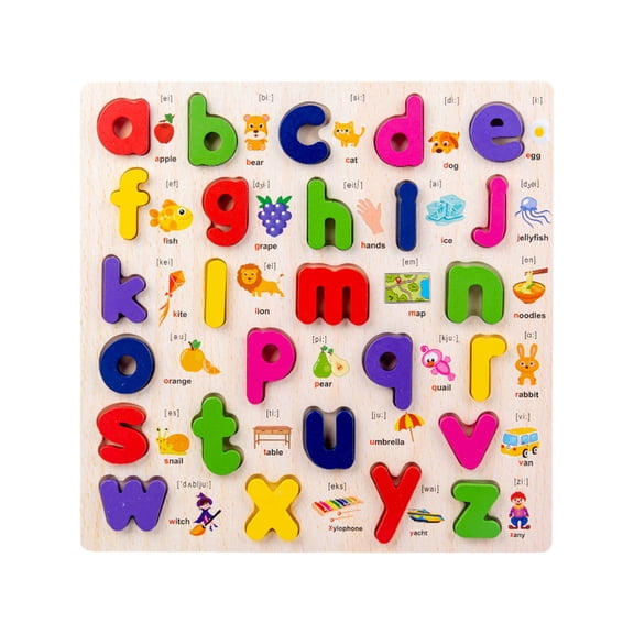 Utoimkio Alphabet Cards Games with Wooden Number ABC Letters– Homeschool Educational