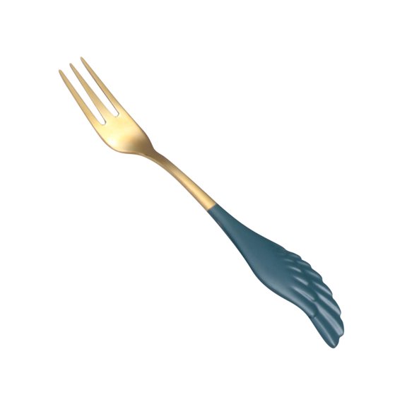 Fridja Angel Wing Spoon Fork Flatware 304 Stainless Steel for Teaspoon Coffee Dessert Ice Cream Fruit Salad Cutlery Valentine's Day Gift