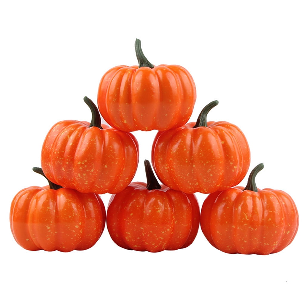 Fridja Artificial Assorted Pumpkins, Mini Fake Pumpkins Artificial