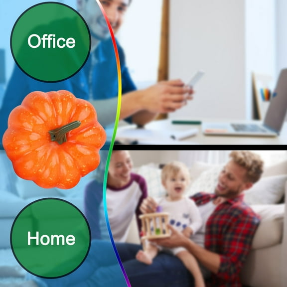 Fridja Artificial Pumpkins Mini Fake Pumpkins Pumpkins For Halloween Pinchable Decompression Toy