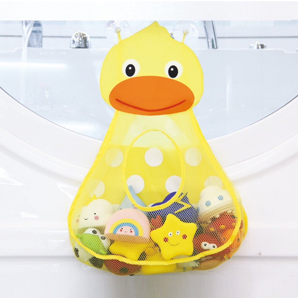 Toy Organizer For Kids Cartoon Duck Baby Shower Storage Mesh - Temu