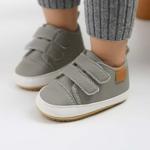 Fridja Baby Shoes Non-Slip Rubber Sole 0-15 Months Infant First Walking Shoes Toddler Crib Shoes Newborn Loafers Flats