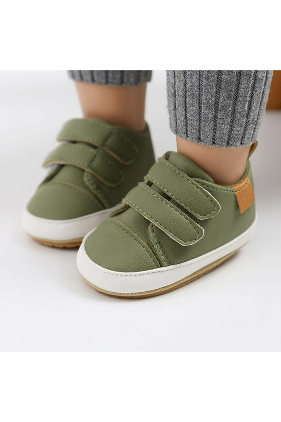 Baby Shoes Non-Slip Rubber Sole 0-15 Months Infant First Walking Shoes Toddler Crib Shoes Newborn Loafers Flats