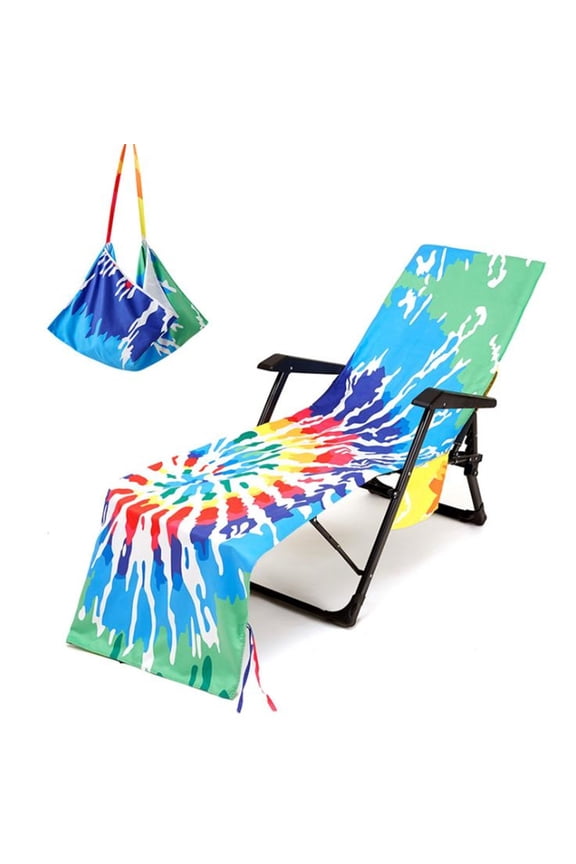 Fridja Beach Chair Cover Printed Beach Towel Polyester Cotton Lounge Chair Towel for Home