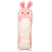 Fridja Big Rabbit Body Pillow 37.4 Plush Rabbit Stuffed Animal, Super Soft Rabbit Pillow for Girl Kid, Giant Stuffed Rabbit Plush Pillow for Christmas Birthday Valentines Day, Pink
