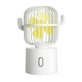 thumbnail image 1 of Fridja Cactus Desk Fan Mini Fan Powerful Small Personal Portable Fan 3 Speed USB Table Fan For Kids Girls Woman Man Home Office Outdoor, 1 of 6