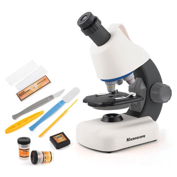 Fridja Children's Science Microscope, Portable, 1200 Times HD, Special For Primary School Students, Gifts For Boys And Girls, Science Toys, 5 Years Old+