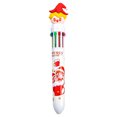 thumbnail image 1 of Fridja Christmas Gel Ink Pens Ballpoint Novelty Style Cute 10 Colors Christmas Press Ballpoint Pen, 1PC Cute Cartoon Christmas Pen Class Stationery Prize, 1 of 7