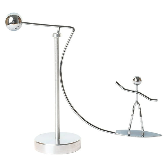 Fridja Creative Stainless Steel Balance Ball Tumbler Villain Ornament for Home Decor