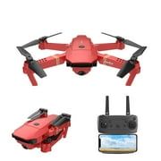 Fridja Drones with Camera for Adults Beginners Kids, Foldable E58 Drone with 4K HD Camera, RC Quadcopter WiFi Live Video, Altitude Hold, Headless Mode, One Key Take Off or Landing, APP Control