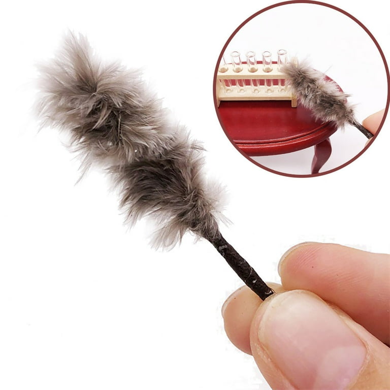 Fridja Exquisite Cute Dollhouse Miniature 1 12 Feather Duster
