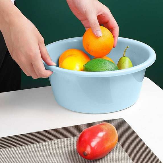 Fridja Extra Thick Multi Purpose Plastic Basin for Household Use Heavy Duty Washing Container with Reinforced Rim Perfect for Kitchen Bathroom and Laundry Tasks