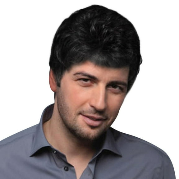 Fridja Fashion Short Wigs for Men Wig Man Male Black Handsome Cool Wig