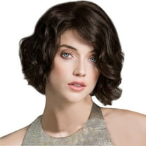 Fridja Fashion Synthetic Short Brown Curly Hair Wig Natural Hair Wigs Female Fiber