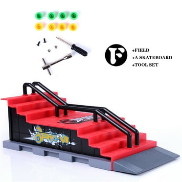 Fridja Finger Skateboard Par k Ramp Toys Mini Fingerboard Rail Kit