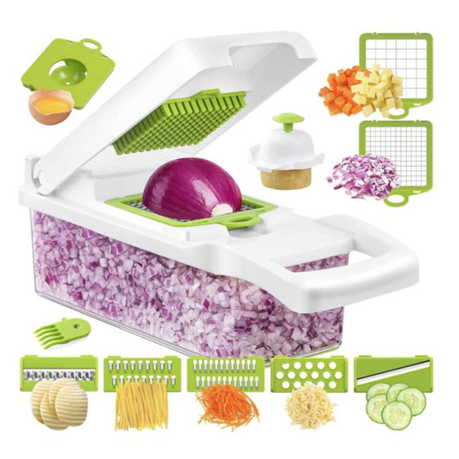 Fridja Food Dicer 5 Blades, Onion Dicer Chopper, Kitchen Chopper, Fruit