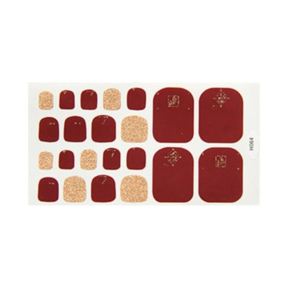 Fridja Foot Stickers Foot Nail Stickers Waterproof For Female DIY Nail Decoration Art