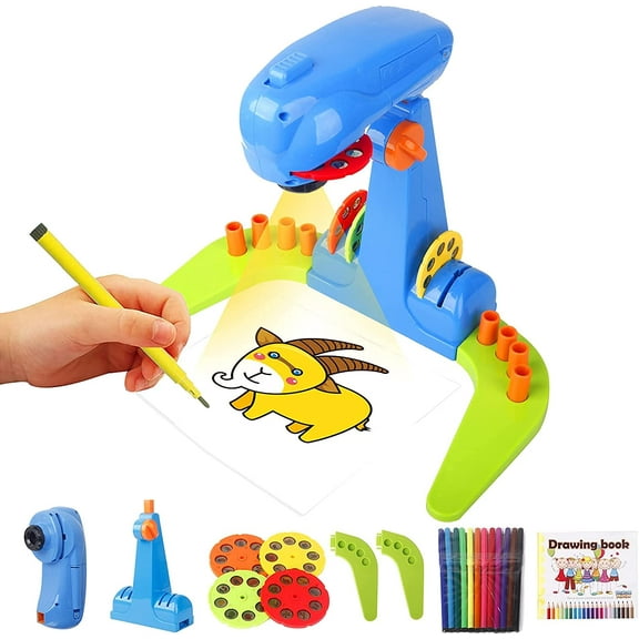 Fridja Gift Children's Smart Projector Desk With Light Brush Learning Painting Machine 5ml
