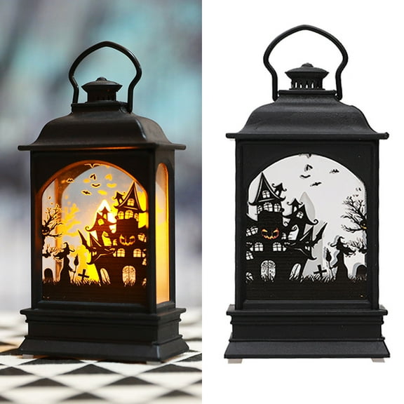 Fridja Halloween LED Lighted Night Light Decorative Props Plastic Glowing Night Gift Halloween Decorations
