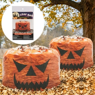 Juvale Pack of 6 Halloween Trash Bags, Small and Medium Sized