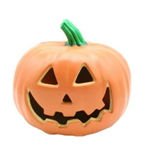 Fridja Halloween Pumpkin LED Light Lamp Creative Lantern Home Props Pumpkin Bar Horror Halloween Decorations Light Up Pumpkin 3D Fall Resin Pumpkin Battery Operated Orange