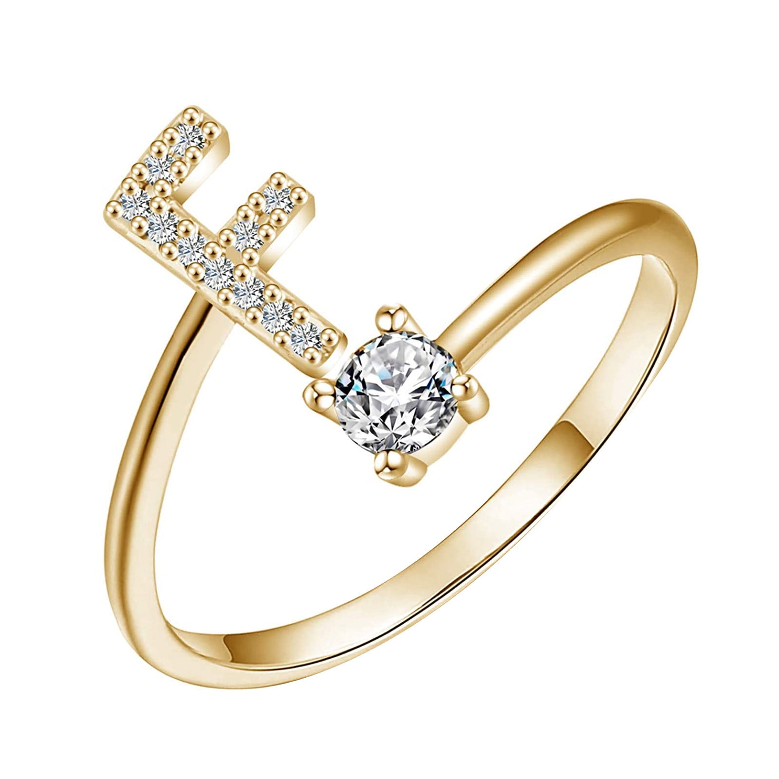 Stainless Steel Finger Jewelry | Stainless Steel Alphabet Ring - A-z Rings  Women Men - Aliexpress