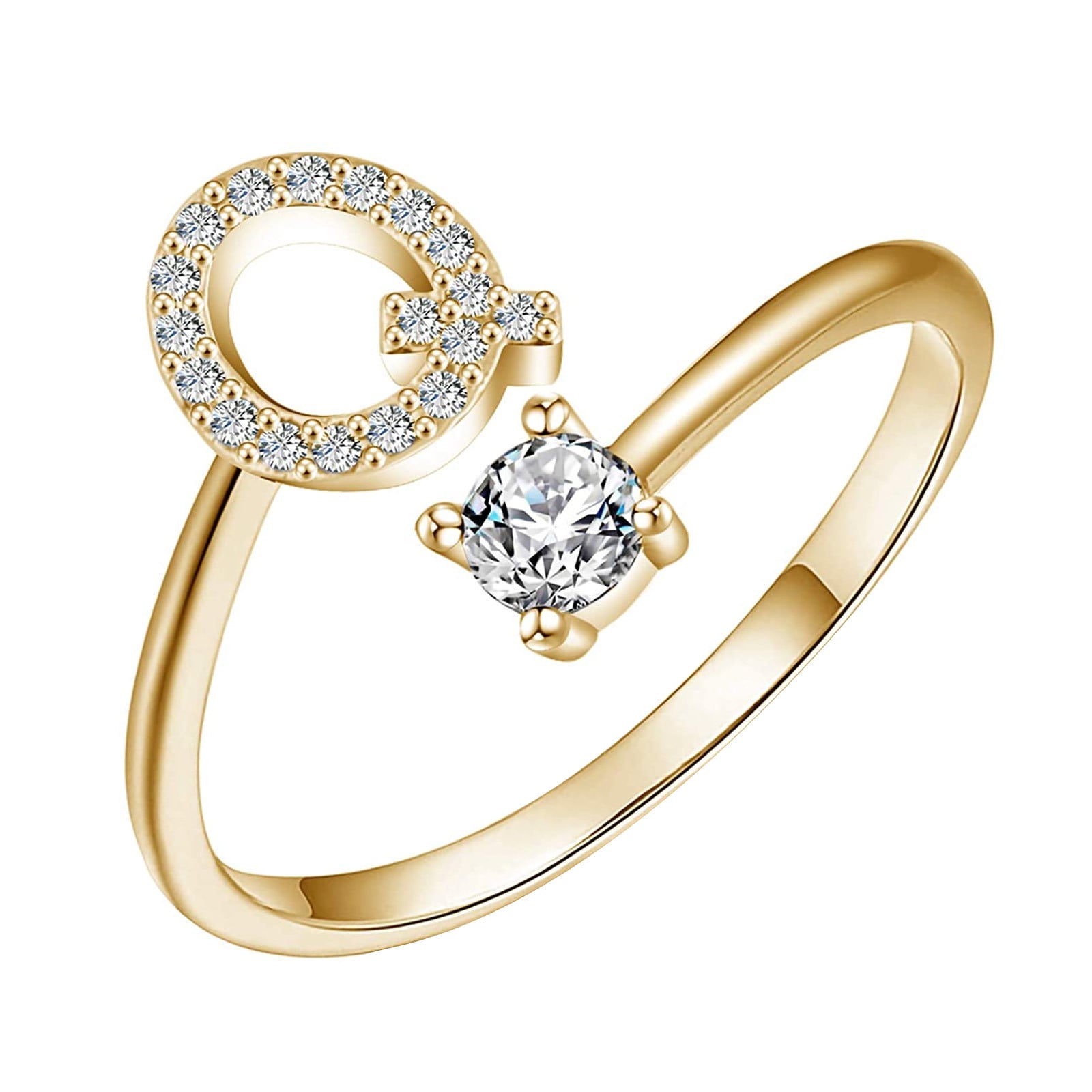 Round 14k Rose Gold Ladies Fancy Diamond Ring, Weight: 2.220, Size: 12 Ind