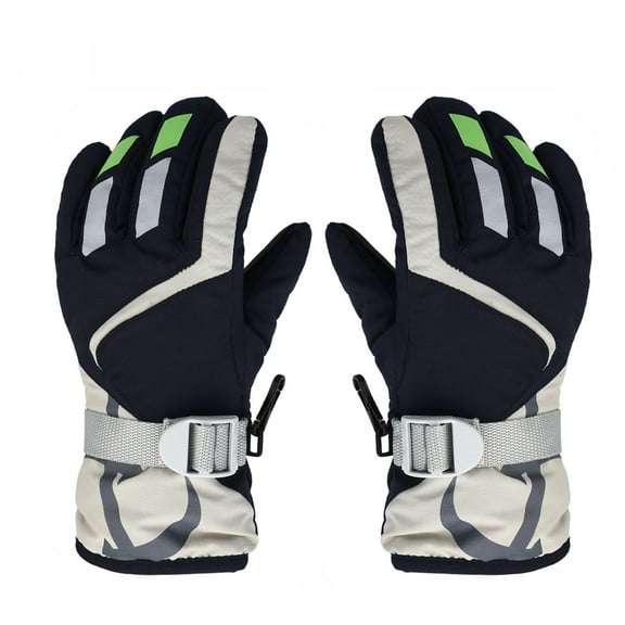 Fridja Kids Winter Gloves Waterproof Snow Ski Gloves Warm Unisex Gloves Mittens Windproof for Cold Weather Girls Boys Children 6-11 Years Old