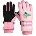 thumbnail image 1 of Fridja Kids Winter Gloves Waterproof Snow Ski Gloves Warm Unisex Gloves Mittens Windproof for Cold Weather Girls Boys Children 6-11 Years Old, 1 of 9