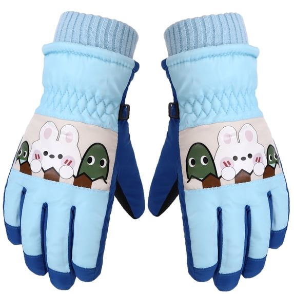 Fridja Kids Winter Waterproof Gloves for Ski Snow Snowboard Warm Unisex Gloves Mittens Windproof for Cold Weather for 4-7 Years Old